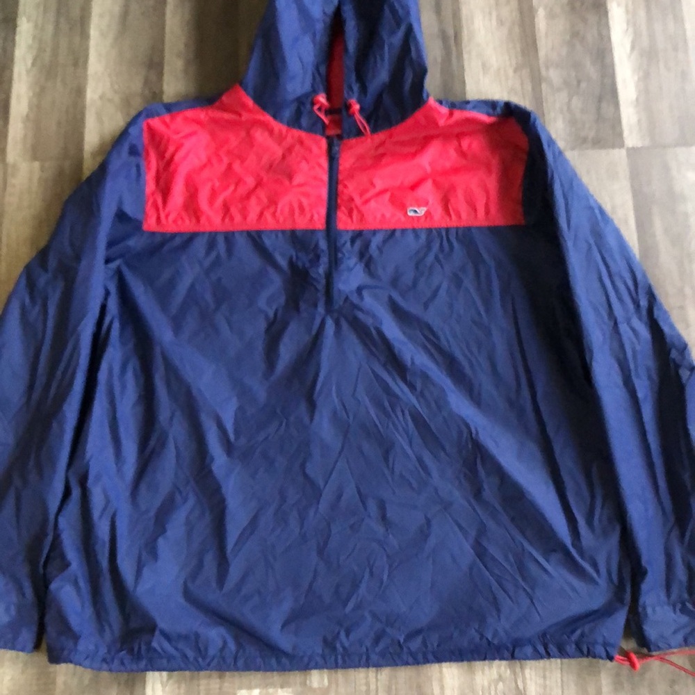 Vineyard Vines for Target Pullover Windbreaker Navy and Red XXL - Picture 2 of 8